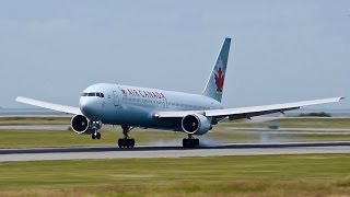 Boeing 767s Landing at Vancouver YVR on 22JUN16 [upl. by Pirri]