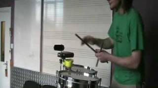 Beginners Lesson on Timbales How to play SongoCascara [upl. by Dnomayd]