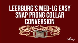 Leerburgs MedLg Easy Snap Prong Collar Conversion [upl. by Oz]