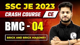 SSC JE Crash Course 2023  BMC  04  Brick And Brick Masonry  Civil Engineering [upl. by Andryc145]