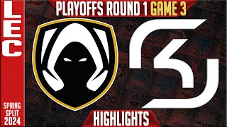 TH vs SK Highlights Game 3  LEC Spring Playoffs 2024 Lower R1  Team Heretics vs SK Gaming G3 [upl. by Gad451]