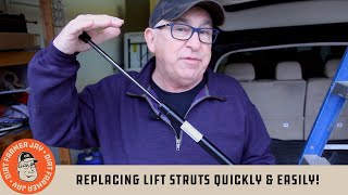 Replacing Lift Struts Quickly amp Easily [upl. by Oicinoid478]