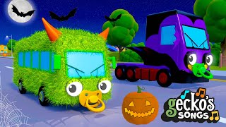 The Halloween Song with Baby Truck  Nursery Rhymes amp Kids Halloween Songs  Geckos Garage [upl. by Modesta]