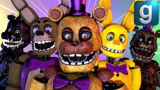 Gmod FNAF  Review  Brand New Stylized Fredbear And Spring Bonnie Ragdolls [upl. by Yeslah588]