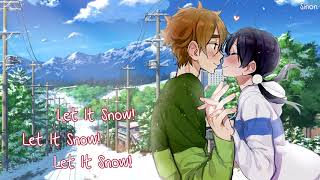 Nightcore  Let It Snow Baby Its Cold Outside  1 HOUR VERSION [upl. by Macdermot]