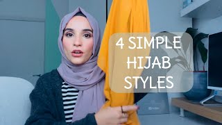 EASY ELEGANT CHIFFON HIJAB LOOKS [upl. by Arraeit]