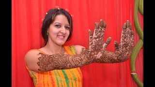 Beautiful Mehndi Ceremony  Silky Sakun [upl. by Arten]