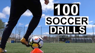 100 Individual Soccer Training Drills  soccer drills to do by yourself [upl. by Willetta521]