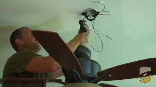 How to Install a Ceiling Fan [upl. by Aissatan]