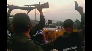 Así desertaron militares venezolanos del régimen de Maduro  Noticias Caracol [upl. by Amisoc621]