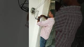 meter connection  electrical youtubeshorts viralvideo [upl. by Morville]