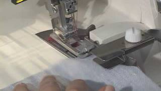 Pfaff Overlock Curved Seam Guide [upl. by Naejamron759]