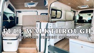 Ford Transit Connect Camper Van  Full Walkthrough [upl. by Edwin]