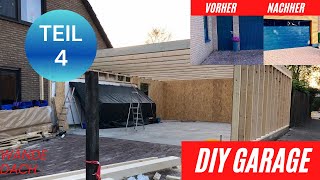 Garage bauen DIY XXL Teil 4  Wände in Holzständerbauweise und Dach [upl. by Latona880]