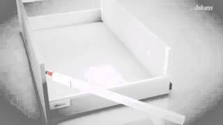 Blum TANDEMBOX antaro drawer Gallery rail removal [upl. by Acirret]