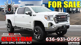 Lifted 2019 GMC Sierra Custom Black Widow Edition [upl. by Belvia]