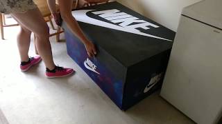 Giant Nike shoe box I made [upl. by Aynotahs591]