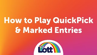 How to Play  QuickPick amp Marked Entries [upl. by Trillbee]