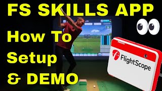 FS Skills App Setup amp Demo with Flightscope Mevo [upl. by Ciprian]