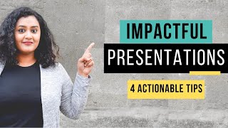 4 Tips for Effective Presentations  Improve your communication skills [upl. by Nerahs656]