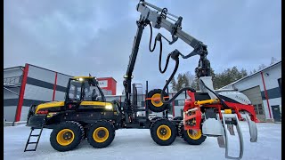 Presentation of a NEW Ponsse Buffalo forwarder  Nisula 500C combi harvesting head ENGLISH [upl. by Hootman]