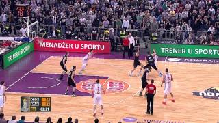 Highlights Cedevita  Partizan NIS 2542014 [upl. by Idelle]