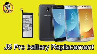 Samsung Galaxy J5pro SMJ530F Battery ReplacementBattery change [upl. by Gombosi410]