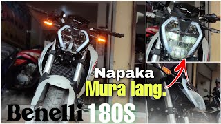 Benelli 180S 🔥 Affordable naked bike Price Specs features Sulit kaya Walkthrough Review [upl. by Ot513]