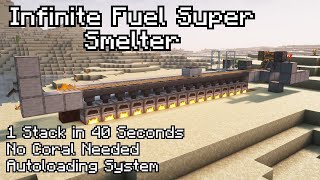 Minecraft Super Smelter With Infinite Fuel  121 [upl. by Elissa]