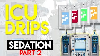 Sedation in ICU Patients Part 2  ICU Drips [upl. by Alag]