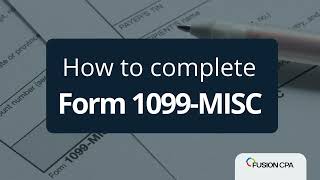 How to Complete Form 1099 MISC  Independent Contractors Tax Tutorial [upl. by Anu]