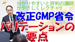 改正GMP省令 バリデーションの要点 [upl. by Jake37]