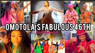 ACTRESS OMOTOLA JALADE CELEBRATES 46TH BIRTHDAY IN GRAND STYLE [upl. by Erdnassak]