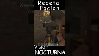 COMO HACER pociones de VISiÓN NOCTURNA minecraft [upl. by Zirtaeb]