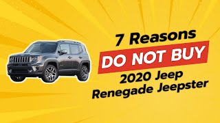 2020 Jeep Renegade Jeepster  7 Reasons NOT to Buy 🚫🚗 [upl. by Laurentium]