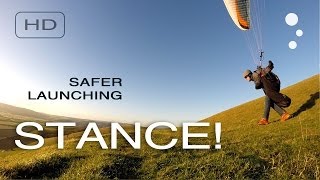 Paragliding Safety Learn how to use the best launch stance [upl. by Waki]