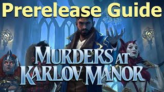 Murders at Karlov Manor Prerelease Guide MKM Sealed and Draft [upl. by Oir]