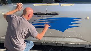 Installing Vinyl on a Car  Wet Method Tutorial [upl. by Ladin]