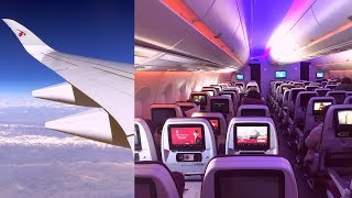 Inside Qatar Airways Airbus A350900 Amazing Economy Class [upl. by Aeikan]