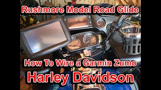 How to wire a GPS to Harley Davidson Road Glide Ultra  Motorcycle Gps [upl. by Brunk]