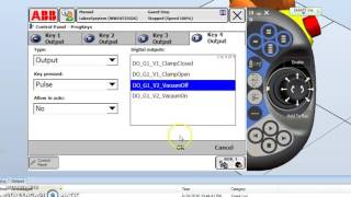 ABB IRC5 Flex Pendant how to configure programmable keys and most common input outputs [upl. by Conway]