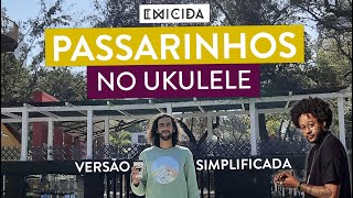 PASSARINHOS do EMICIDA e Vanessa da Mata  como tocar no ukulele com cifra simplificada [upl. by Sylado]