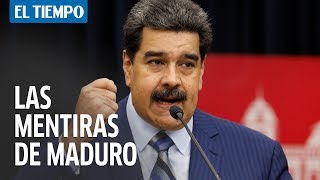 Las mentiras y el eructo de Nicolás Maduro en su discurso  EL TIEMPO [upl. by Bocaj]