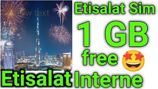 Etisalat 1 GB FREE Internet data offer 2024 [upl. by Lledra]