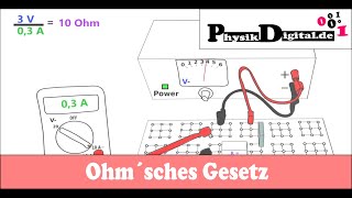 Ohm´sches Gesetz  einfach und anschaulich erklärt [upl. by Chasse]