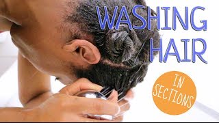 How I Wash My Hair In Sections┃Tutorial [upl. by Mide772]