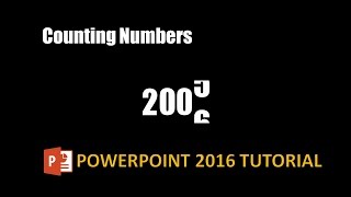 Scrolling Number Countdown Animation in Microsoft PowerPoint Tutorial [upl. by Eicnahc]