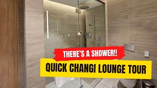 Quick Tour of the Jewel Changi Lounge  Shower in Singapore Airport  yay [upl. by Ozner]