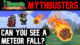 The Meteor Stakeout  Terraria Journeys End Mythbusters [upl. by Pyotr]