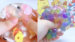 Sanrio Stress Ball VS Orbeez Stress Ball 💨Slime Squishy Diy Asmr Relaxing [upl. by Pennebaker363]